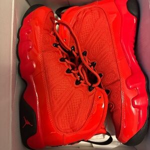 Jordan Kids Red and Black Sneakers